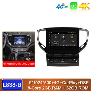 Carputech 9 Inch Android13 Car Multimedia Player For Maserati Ghibli 2014 -2021 8G+128G GPS Navigation Stereo Car Radio DSP Carplay Carputech