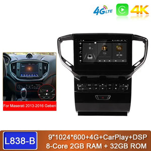 Carputech 9 Inch Android13 Car Multimedia Player For Maserati Ghibli 2014 -2021 8G+128G GPS Navigation Stereo Car Radio DSP Carplay Carputech