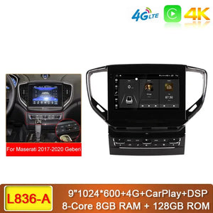 Carputech 9 Inch Android13 Car Multimedia Player For Maserati Ghibli 2014 -2021 8G+128G GPS Navigation Stereo Car Radio DSP Carplay Carputech