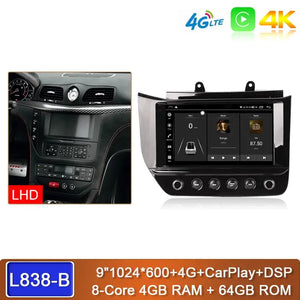 Carputech 9Inch Android 13 Car Multimedia Player For Maserati GranTurismo GT GC 2007 - 2017 8G+128G GPS Navigation Stereo Car Radio Carputech