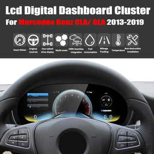For Mercedes Benz CLA/ GLA 2013-2019 12.3" LCD Digital Dashboard Cluster Car Panel Speedometer Virtual Cockpit - Carputech