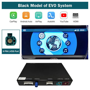 Wireless Apple CarPlay Android Auto Module for BMW MINI Cooper 2009-2020 CIC NBT EVO System with Mirror Link Car Play Functions Bluetooth, Mirror Link, Siri Voice Carputech