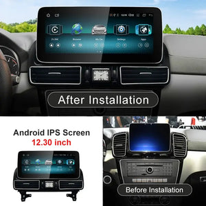 New 12.3inch Android13 Wireless CarPlay AUTO For Mercedes Benz GLE AMG C63 NTG Car Video Players GPS Multimedia Screen Dashboard Carputech