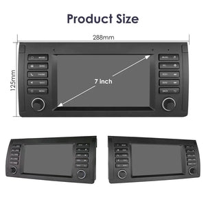 Carputech 1996-2007 BMW X5 E53 5 Series E39 Android 12 Wireless Apple CarPlay & Android Auto Car Radio with 8-core Processor & 7 Inch IPS Touch Screen Carputech