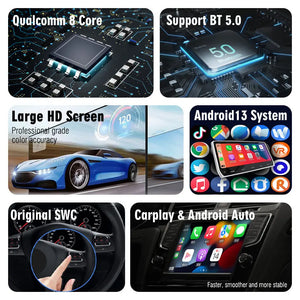 13.8" Nissan 370Z 2009-2021 Car Radio Stereo Carplay Upgrade Tesla Style Screen Android Auto GPS Navigation Multimedia Player Carputech