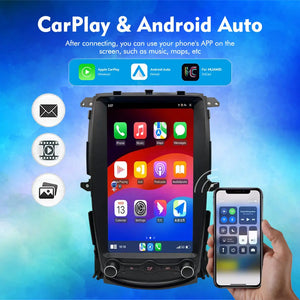 13.8" Nissan 370Z 2009-2021 Car Radio Stereo Carplay Upgrade Tesla Style Screen Android Auto GPS Navigation Multimedia Player Carputech