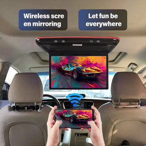 For TOYOTA Alphard(20 series)/ Vellfire 2008-2015 13.3'' Android Car Roof Monitor Ceiling Screen 4K OLED Flip Down Screen Overhead Multimedia Video Mount Display MP5 Player Carputech