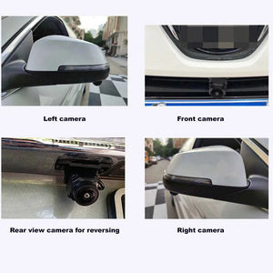 Panoramic Surround View Right+Left+Front+Rear View Camera System for Android Auto Radio Night Vision Car 1080P AHD 360 Camera Carputech