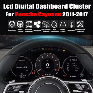 For Porsche Cayenne 2011-2017 LCD Digital Dashboard Cluster Car Panel Speedometer Virtual Cockpit - Carputech