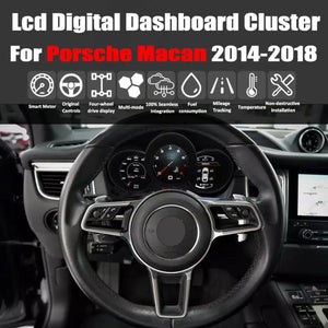 For Porsche Macan 2014-2018 LCD Digital Dashboard Cluster Car Panel Speedometer Virtual Cockpit - Carputech