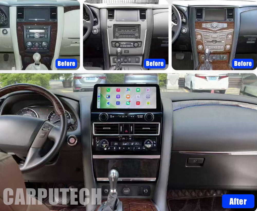 12.3 "Android 14 Nissan Amanda Patrol Y62 Infiniti QX56 QX80 2010-2023 Navigation Screen Car Radio Multimedia Player