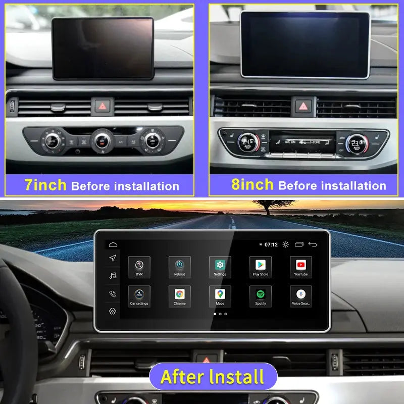 Carputech For AUDI A4 A5 S5 B9 2017-2022 Qualcomm 8G 256G Android14 10.25inch 12.3inch wireless Carplay Android AUTO Car Video Players GPS Navigation Smart Radio Screen Carputech