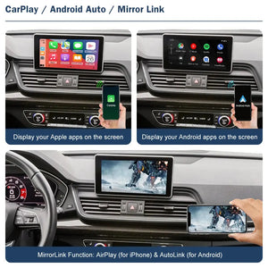 Wireless CarPlay Module for Audi Q5 2008-2022, with Android Auto Interface AirPlay Mirror Link Car Play Functions Carputech