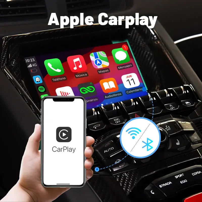 Lamborghini Huracan Aventador With Mmi3g Retrofit Wireless Apple Carplay & Wireless Android Auto Carputech