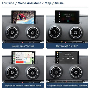 Wireless CarPlay Android Auto Module Interface for Audi Q2 2008-2022, with AirPlay Mirror Link Car Play Functions Carputech