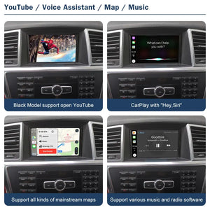 Wireless CarPlay Android Auto for Mercedes Benz ML GL W166 X166 2012-2015, with Mirror Link AirPlay Car Play Functions Carputech