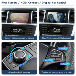 Wireless CarPlay Android Auto for Mercedes Benz ML GL W166 X166 2012-2015, with Mirror Link AirPlay Car Play Functions Carputech