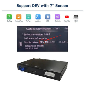 Wireless CarPlay Decoder Android Auto Interface for Audi Q7 2016-2019 with AirPlay Mirror Link Car Play Functions Carputech