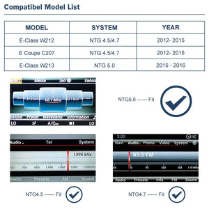 Wireless CarPlay for Mercedes Benz E-Class W212 E Coupe C207 NTG4.5/4.7/5.0 2011-2015 with Airplay Android Auto Carputech