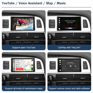 Wireless Android Auto Module Interface for Audi A6 / S6 / RS 6 2009-2018 With Apple CarPlay AirPlay Mirror Link Car Play Function Carputech