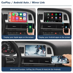 Wireless Android Auto Module Interface for Audi A6 / S6 / RS 6 2009-2018 With Apple CarPlay AirPlay Mirror Link Car Play Function Carputech