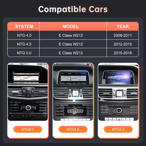 For Mercedes Benz E Class W212 2009-2016 NTG4.0/4.5/5.0 Linux Car Radio Multimedia Touch Screen Head Unit Wireless Apple CarPlay Android Auto Carputech