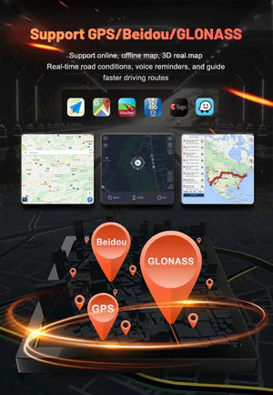 13.6" Qualcomm For Jeep Gladiator 2018-2021 Car Radio Stereo Carplay Upgrade Tesla Style Screen Android Auto GPS Navigation Multimedia Player Carputech