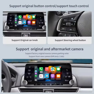 Carplay Wireless Android Auto Module for Honda Accord 2018-2022 10th Generation Mirror Link Navigation Camera Video USB Carputech