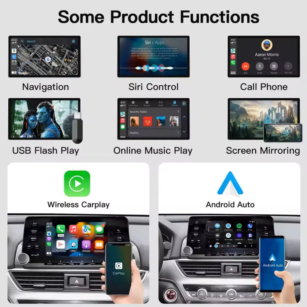 Carplay Wireless Android Auto Module for Honda Accord 2018-2022 10th Generation Mirror Link Navigation Camera Video USB Carputech
