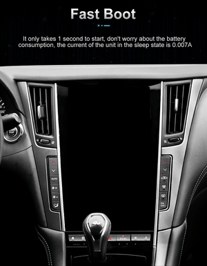 13.6" Qualcomm For Infiniti Q60 Q60S 2014-2019 Car Radio Stereo Carplay Upgrade Tesla Style Screen Android Auto GPS Navigation Multimedia Player Carputech