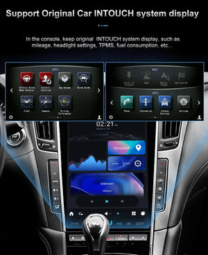 13.6" Qualcomm For Infiniti Q60 Q60S 2014-2019 Car Radio Stereo Carplay Upgrade Tesla Style Screen Android Auto GPS Navigation Multimedia Player Carputech