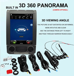 12.1“ Tesla Screen Car Radio For Ford Raptor F150 F250 F350 F450 F650 2015 - 2020 Android GPS Autoradio Multimedia Video Player Carputech