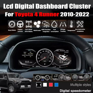 For Toyota 4Runner 2010-2022 12.3" LCD Digital Dashboard Cluster Car Panel Speedometer Virtual Cockpit - Carputech