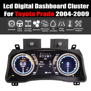For Toyota Prado 2004-2009 12.3" LCD Digital Dashboard Cluster Car Panel Speedometer Virtual Cockpit - Carputech