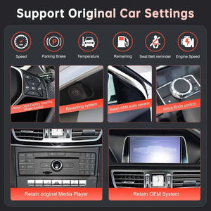 For Mercedes Benz E Class W212 2009-2016 NTG4.0/4.5/5.0 Linux Car Radio Multimedia Touch Screen Head Unit Wireless Apple CarPlay Android Auto Carputech