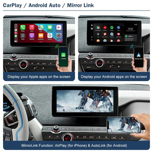 Wireless CarPlay Android Auto Module for BMW i3 I01 NBT EVO System 2012-2020 with Mirror Link AirPlay Car Play Functions Carputech