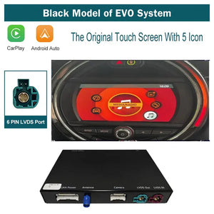 Wireless Apple CarPlay Android Auto Module for BMW MINI Cooper 2009-2020 CIC NBT EVO System with Mirror Link Car Play Functions Bluetooth, Mirror Link, Siri Voice Carputech