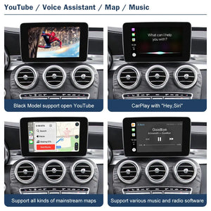 Wireless CarPlay DecoderAndroid Auto for Mercedes Benz C-Class W205 GLC 2015-2018, with Mirror Link AirPlay Car Play Carputech