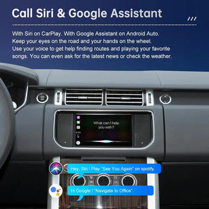 Wireless CarPlay for Jaguar/Land Rover Discovery 4/Discovery5 Range Rover Evoque (2011-2020), with Android Auto Interface AirPlay Mirror Link Car Play Functions Carputech