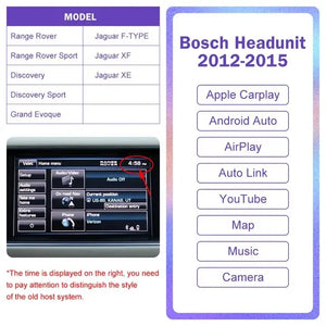 Wireless CarPlay for Jaguar/Land Rover Discovery 4/Discovery5 Range Rover Evoque (2011-2020), with Android Auto Interface AirPlay Mirror Link Car Play Functions Carputech