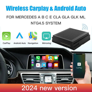Wireless Carplay Suitable For Mercedes Benz A B C E CLA GLA GLK ML Sprinter NTG4.5 Becker Module Android Auto Navigation Carputech