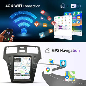 10.4" Qualcomm For ES240 ES300 ES330 ES350 2001-2005 Car Radio Stereo Carplay Upgrade Tesla Style Screen Android Auto GPS Navigation Multimedia Player Carputech