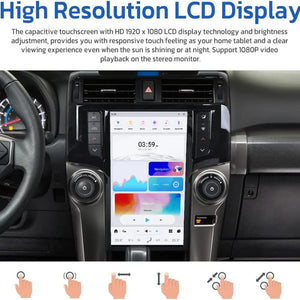 13.6" Qualcomm For Toyota 4Runner 2009-2020 Car Radio Stereo Carplay Upgrade Tesla Style Screen Android Auto GPS Navigation Multimedia Player Carputech