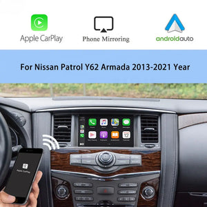 Nissan Patrol Pathfinder Armada Elgrand Quest 370Z GT-R | Apple Carplay & Android Auto Module 2007-2022 Carputech