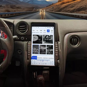 14.4" Qualcomm For Nissan GTR 2008-2020 Car Radio Stereo Carplay Upgrade Tesla Style Screen Android Auto GPS Navigation Multimedia Player Carputech