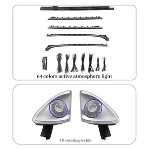Full Set 64 colors Led Ambient Lighting Kit for Mercedes Benz S-Class W223 2021-2025 Carputech