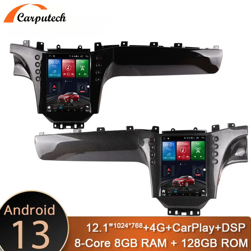 Carputech 12.1 inch Android 13 Car Multimedia Player For Maserati GT GC GranTurismo 2005 - 2017 8G+128G GPS Stereo Radio DSP Video Carputech