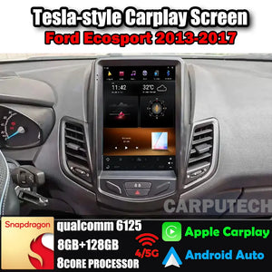 10.4" For Ford Ecosport 2013-2017 Car Radio Headunit Stereo Carplay Upgrade Tesla Style Screen Android Auto GPS Navigation Multimedia Player Carputech
