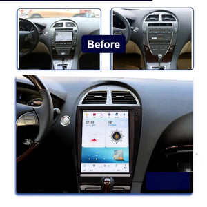 12.1" Qualcomm For Lexus ES240 ES300 ES330 ES350 2006-2012 Car Radio Stereo Carplay Upgrade Tesla Style Screen Android Auto GPS Navigation Multimedia Player Carputech