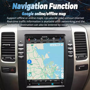 10.4" Qualcomm For Lexus GX470 2002-2009 Car Radio Stereo Carplay Upgrade Tesla Style Screen Android Auto GPS Navigation Multimedia Player Carputech
